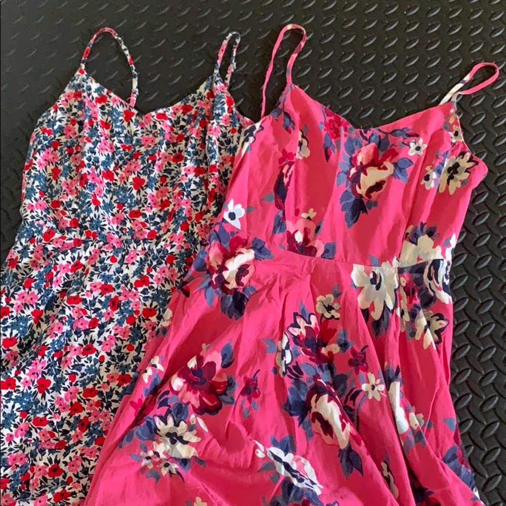 Two womens old navy floral dress size M.